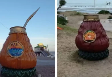 Indignación en Mar del Tuyú por el robo de una pieza clave en el monumento al mate