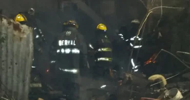 Joven hospitalizada tras incendio en vivienda de Quilmes Este